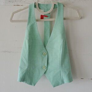 Mint green vest halter